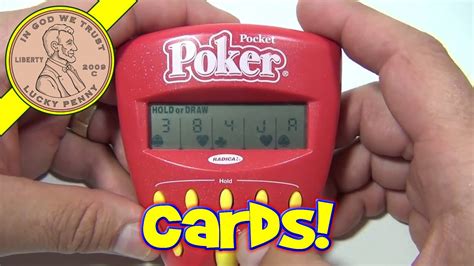 Pocket Poker Electronic Handheld Game, 2002 Radica Games - YouTube