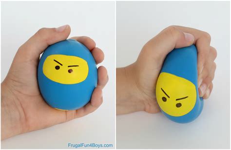 How to Make Ninja Stress Balls - Frugal Fun For Boys and Girls