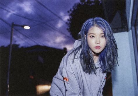 . on Twitter: "[#IU #아이유]… " Blue Ombre Hair, Blue Wig, Frontal Wigs ...