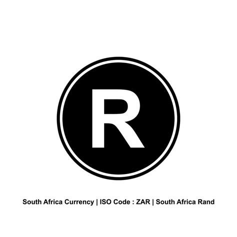 South Africa Currency, ZAR, The South Africa Rand Icon Symbol. Vector ...