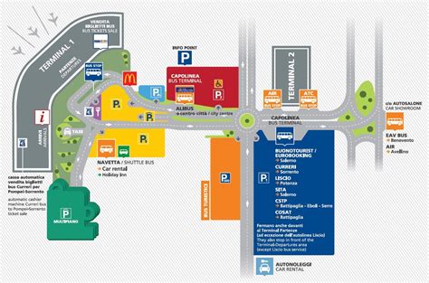 Naples airport map - Napoli airport map (Campania - Italy)