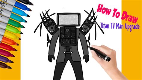 How to Draw Titan TV Man Upgrade From Skibidi Toilet: Easy Step-by-Step ...