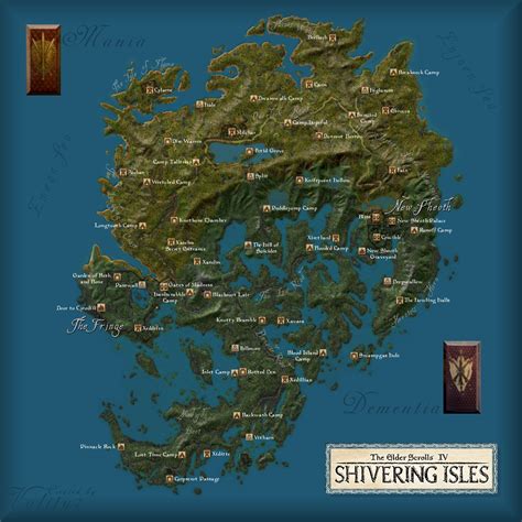 Shivering Isles Map - by Vality7 | The Imperial Library