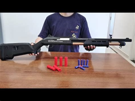 M870 Shell Ejecting Soft Bullet Toy Gun Unboxing 2022 - Realistic ...