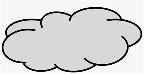 Cloud Clip Art Outline - Grey Cloud Clipart Transparent PNG - 2400x1125 ...