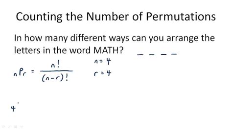 Permutations ( Video ) | Probability | CK-12 Foundation