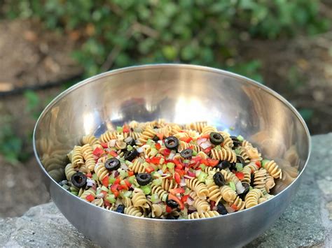 Pasta salad (whole wheat w minced veggies) 3 lbs | Ale Healthy Cooking