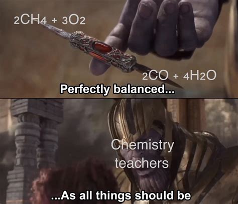 Balancing equations is fun : r/sciencememes