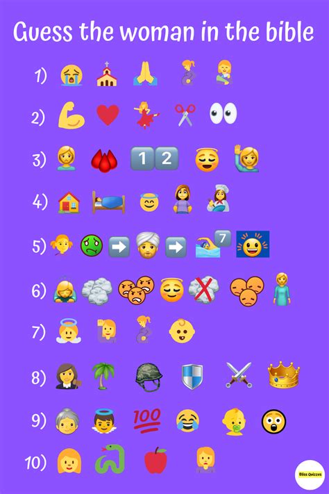 Pin on Emoji bible quiz