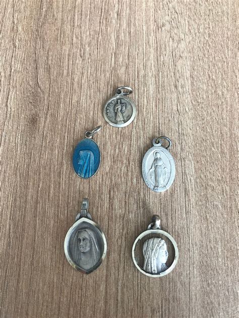 Vintage Catholic Saints Medals x 5 | Etsy