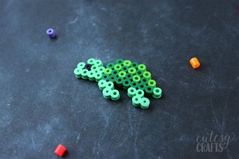 Perler Bead Turtle - Free Pattern! | Perler bead patterns, Easy perler ...