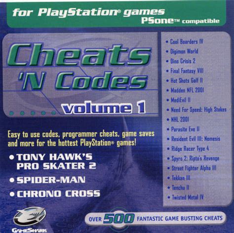 Twisted Metal IV 4 GameShark Cheat 'N Codes V 1 PlayStation **NEW ...