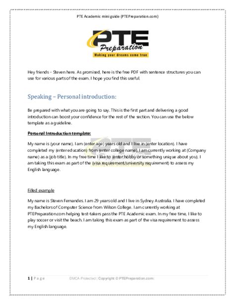 (PDF) PTE Academic mini guide (PTEPreparation.com | Sparky Nem ...