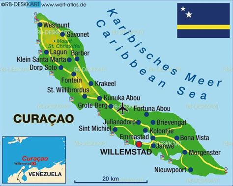 Curacao map | Curaçao, Willemstad, Santa marta