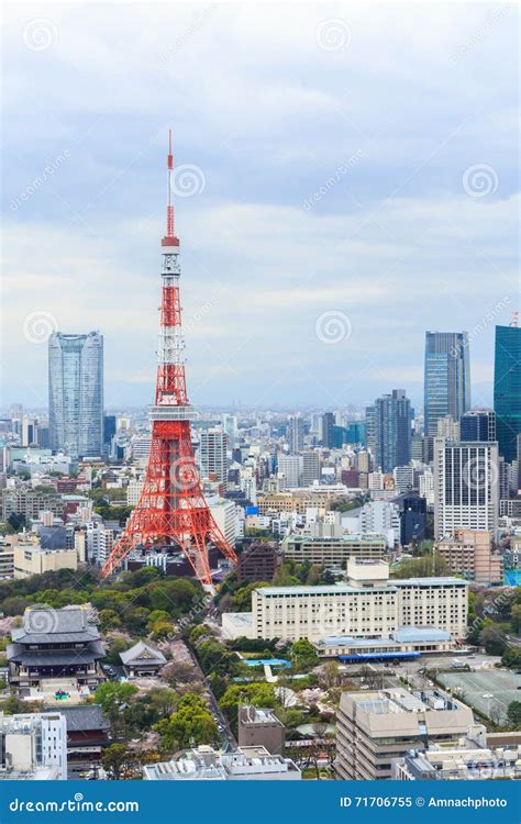 Tokyo Tower Cityscape Japan. Stock Image - Image of tower, tourist ...