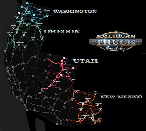 American Truck Simulator Oregon Map - Kaleb Watson