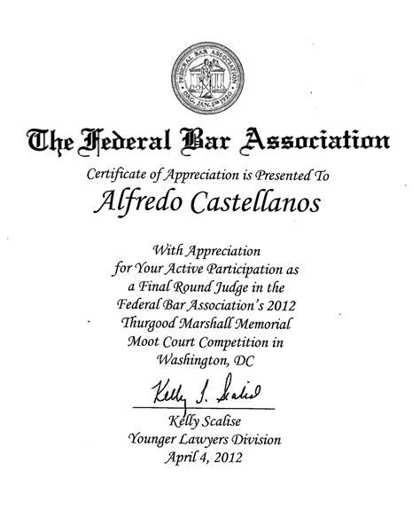 The Federal Bar Association (FBA) - Castellanos Group P.S.C.