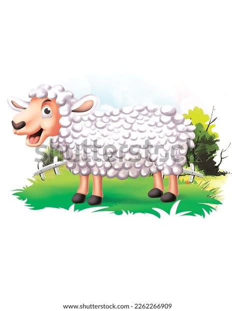 Wool Get Sheep Cartoon Image Illustration Stock Illustration 2262266909 ...