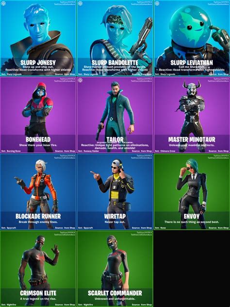 Fortnite v12.20 Leaked Skins: Slurp Jonesy, Tailor, Envoy & More ...