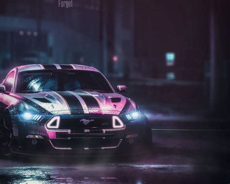 Retro Muscle Car Neon Wallpapers - Wallpaper Cave