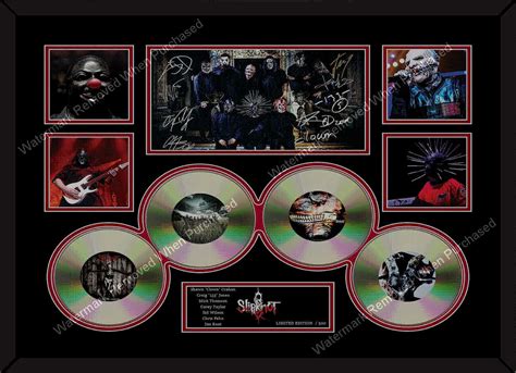 Slipknot Signed Heavy Metal Music Memorabilia A4 Framed Photo Print ...