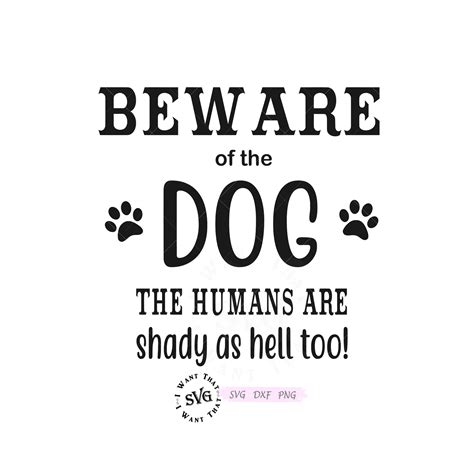 Beware of Dog SVG Beware Sign SVG Dog Sign Svg No | Etsy