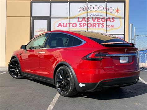 2016 Tesla Model X 90D AWD 4dr SUV 2016 Tesla Model X, Red with 70,250 ...