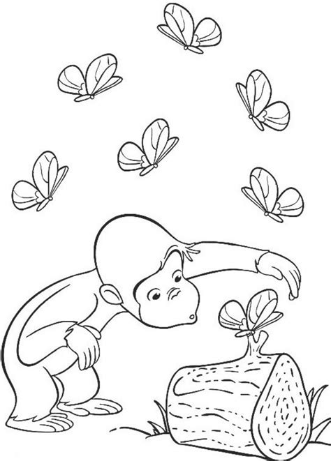 Curious George Christmas Coloring Pages at GetDrawings | Free download