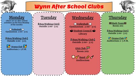 After School Clubs - John W. Wynn Middle School