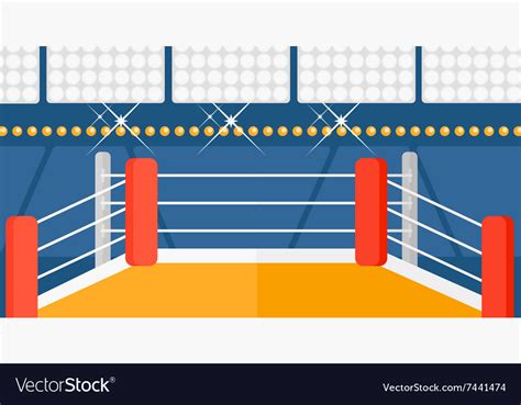 Cartoon Boxing Ring Background