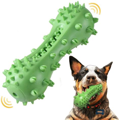 EIMELI Dog Toothbrush Chew Toy, Teeth Cleaning Dental Care Bone Toys ...