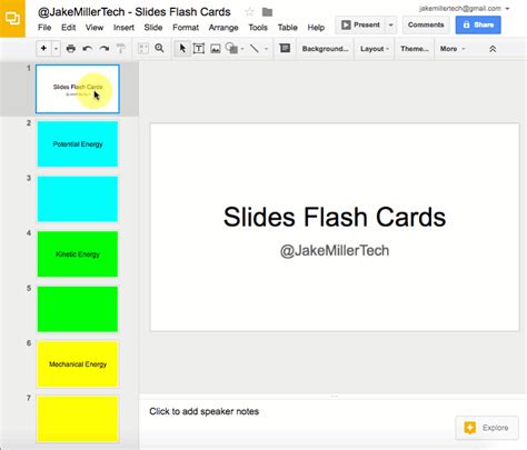 Google Docs Flashcard Template | Master Template