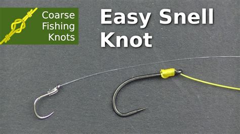 Easy Snell knot - How to tie - Coarse Fishing Knots