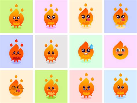 fire character's by Manju (Deffy) Designs on Dribbble