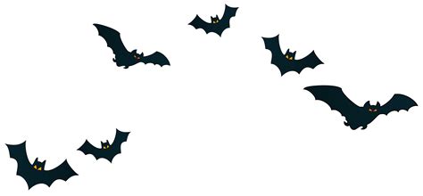 Halloween Bats Decor PNG Clipart Image | Gallery Yopriceville - High ...