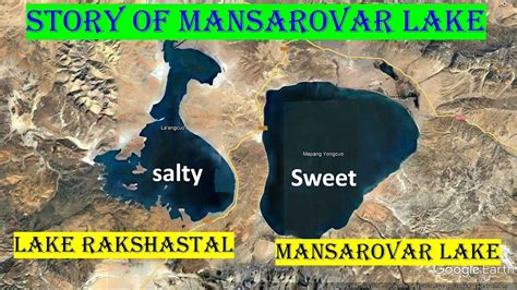 Story of Mansarovar |Mansarovar lake | Rakshtal Lake | Google Live View ...