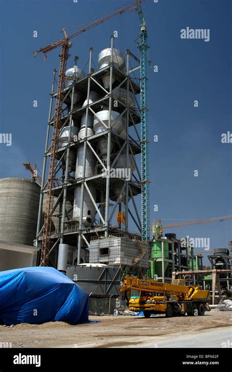 Cement Quarry works Ras Al Khaimah UAE Cementation Stock Photo - Alamy