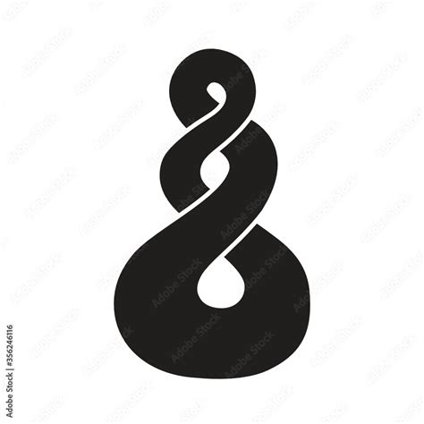 The pikorua,Twist, Maori love symbol Stock Vector | Adobe Stock