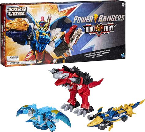 Power Rangers Dino Fury Primal Mega Pack Action Figure 3-Pack Set (T ...