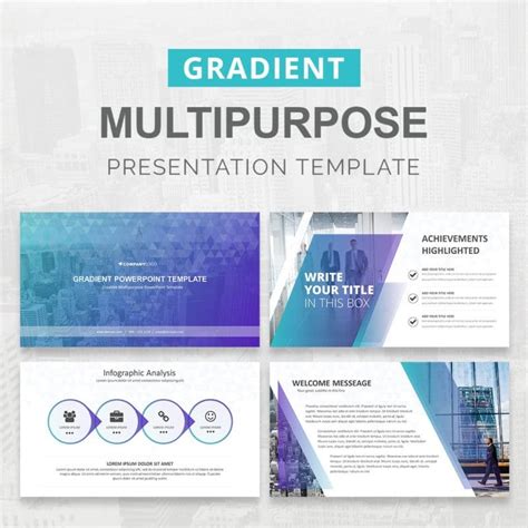 Gradient PowerPoint Template - Gradient PPT - Slideson