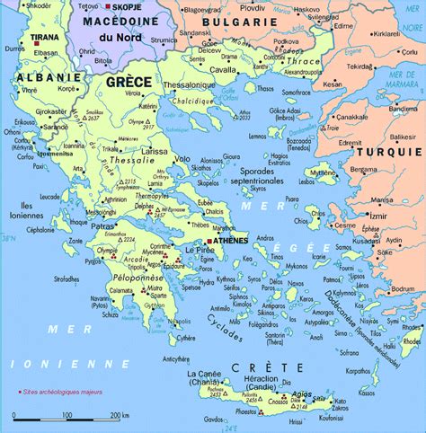 Map of Greece. Greece map. Map Greece