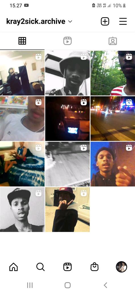 i saved some black kray's old instagram footage from 2012-2015, go ...