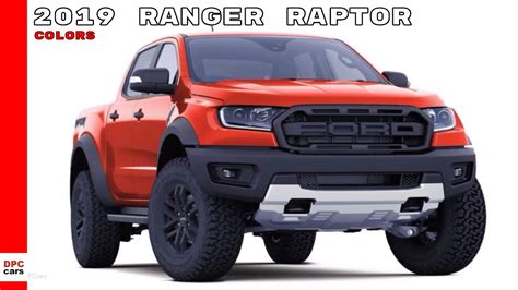 2019 Ford Ranger Raptor Colors - YouTube