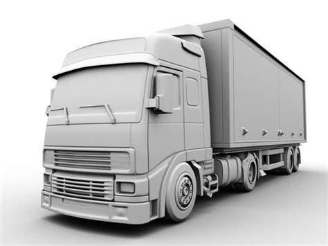 Freightliner Box Truck 3d Model Maya Files - Free Download