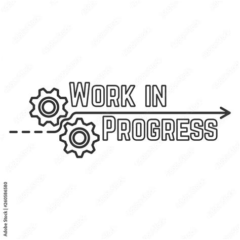 Work in progress logo Stock Vector | Adobe Stock