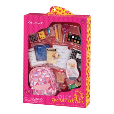 Our Generation Dolls - Off to School Accessory Set - Toy Sense