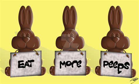 happy easter chocolate bunnies by krittermaker on DeviantArt