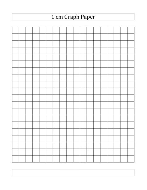 Printable Graph Paper 1Cm