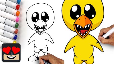 How To Draw Rainbow Friends 🌈 Yellow - YouTube