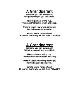 Grandparents Day Poem For Kids